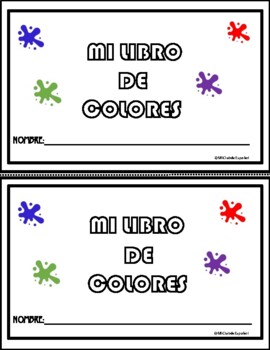 MI LIBRO DE COLORES by Mi Club de Espanol | Teachers Pay Teachers