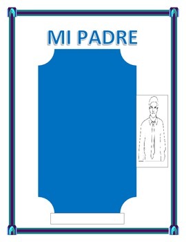 Preview of MI PADRE-Spanish Father's Day- "Mi Padre"-Adjetives/"SER"-Distance Learning
