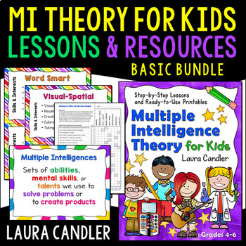 Preview of MI Theory for Kids Basic Bundle: Survey, Lessons, Activities, and Printables