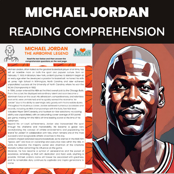 Preview of Michael Jordan Biography for Black History Month | Black American Athletes