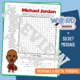 MICHAEL JORDAN Word Search Puzzle Activity Vocabulary Work