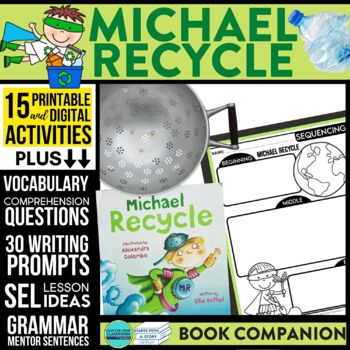 Preview of MICHAEL RECYCLE activities READING COMPREHENSION - Book Companion read aloud