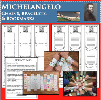 Preview of MICHELANGELO Chains Bracelets Research Project Biography