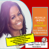 MICHELLE OBAMA'S "FOUR SPEECHES" [UNIT DOCUMENTS & WORKSHEETS]