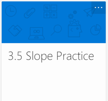 Preview of MICROSOFT FORMS - DIGITAL - Slope