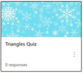 MICROSOFT FORMS - DIGITAL - Triangles Quiz
