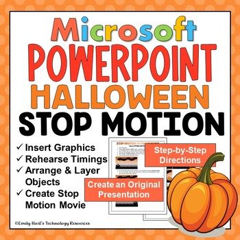 Preview of MICROSOFT POWERPOINT: HALLOWEEN Stop Motion Presentation Using Slides & Timings