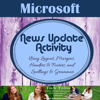 Preview of MICROSOFT WORD - News Update Assignment (Current Events)
