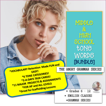 Preview of MIDDLE AND HIGH SCHOOL TONE WORDS [BUNDLE]
