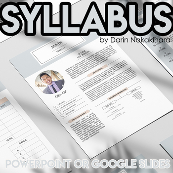 Preview of SYLLABUS TEMPLATE for MIDDLE & HIGH SCHOOL TEACHERS