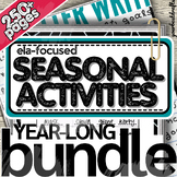 MIDDLE SCHOOL ENGLISH ELA Fun Seasonal Activities Crosswor