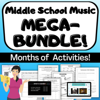 Preview of MIDDLE SCHOOL GENERAL MUSIC Mega Bundle