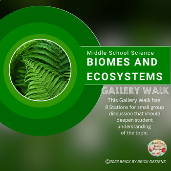 Preview of MIDDLE SCHOOL SCIENCE Biomes and Ecosystems - Gallery Walk