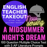 MIDSUMMER NIGHT'S DREAM AP LIT TEST (100 Multiple Choice/5