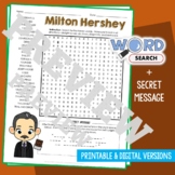 MILTON HERSHEY Word Search Puzzle Activity Vocabulary Work