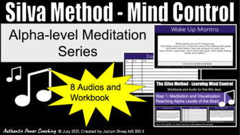 Preview of MIND CONTROL -Silva Method Bundle 80 Day Training Workbook and 8 Audios