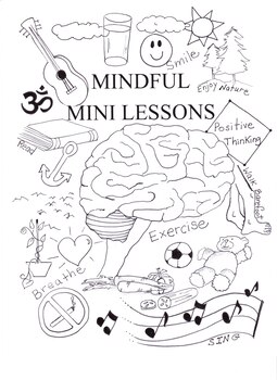 Preview of MINDFUL MINI LESSONS COLORING PAGE