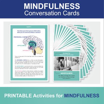 Preview of MINDFULNESS Conversation Cards