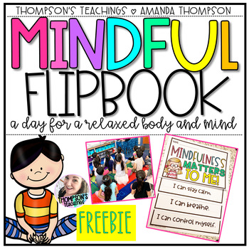 Preview of MINDFULNESS FLIPBOOK ACTIVITY FREEBIE