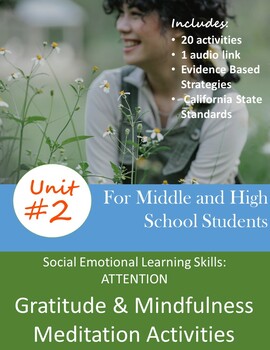 Preview of MINDFULNESS: Learning Journal -Book Bundle Unit 2 "Attention" with video
