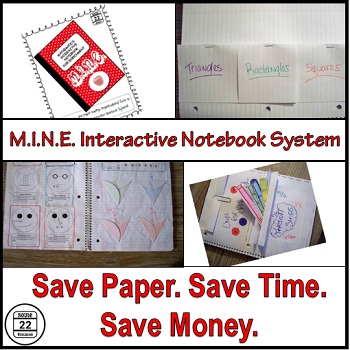 Preview of Interactive Notebook Starter Kit for Math {Paper-Saver}