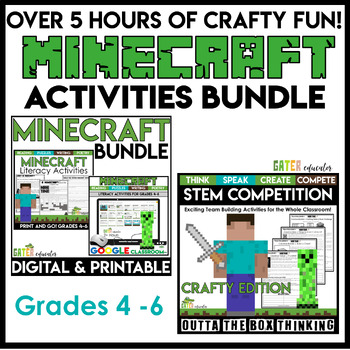 Preview of MINECRAFT Activities Bundle