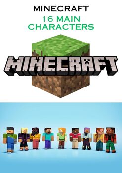 Preview of MINECRAFT CHARACTER STUDY - Comprehension, close reading*16 characters, 44 pages