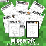 MINECRAFT - CONNECT THE DOTS Minecraft Dot to Dots Printable