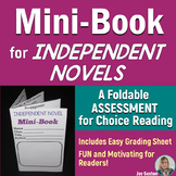 MINI-BOOK FOLDABLE for Independent Novels - Grades 5-6-7-8