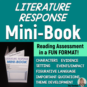 Preview of MINI-BOOK FOLDABLE for Literature Response (Standards-Aligned)