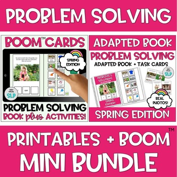 Preview of MINI BUNDLE Problem Solving Solutions BOOM Cards™️ + Printables Social Spring