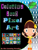 MINI COLORING BOOK- Pixel Art- Color by Number- SPANISH