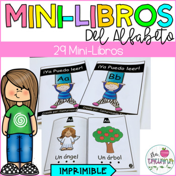 Preview of Alphabet Mini Books in Spanish | Mini Libros del Alfabeto