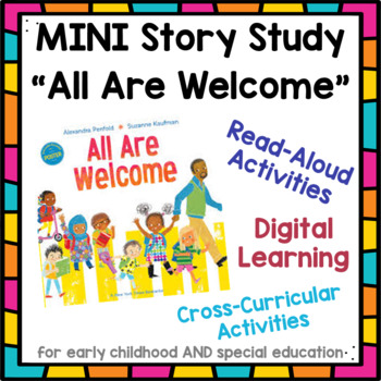 Preview of MINI Story Study - "All Are Welcome" - DIGITAL Thematic Unit for ECE & SPED