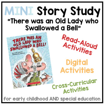 Preview of MINI Story Study | "Old Lady Swallowed a Bell" | Digital Thematic Unit