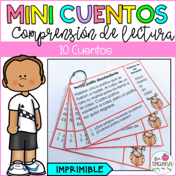 Preview of Mini Stories in Spanish | Mini Cuentos | Comprensión de Lectura