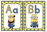 MINIONS - Alphabet Flashcards COLOR Version