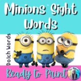 MINIONS™ - SIGHT WORDS WORKSHEETS- SUPER FUN WITH SIGHT WORDS.