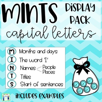 Preview of MINTS - capital letters display pack