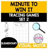 MINUTE TO WIN IT! Tracing games SET TWO fine motor, visual