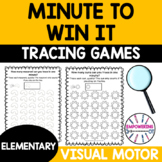 MINUTE TO WIN IT! Tracing games fine motor, visual motor games!