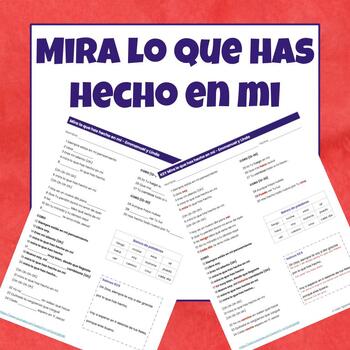 Preview of MIRA lo que has hecho - Christian Song and Bible Verse - Comprehensible Input