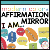 AFFIRMATION MIRROR TAGS FOR POSITIVE AFFIRMATION | MODERN COLORS