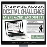 Misplaced Modifiers Escape Room Digital Grammar Activity, 