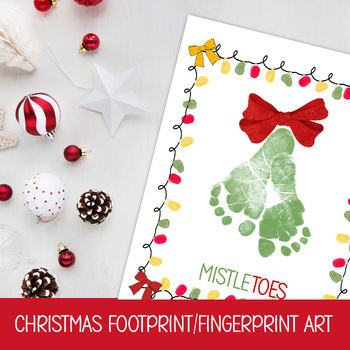 christmas footprint art
