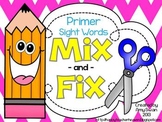 MIX & FIX Sight Word Mini-Book - Dolch Primer CCSS Aligned