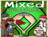 MIXED Addition & Subtraction Baseball