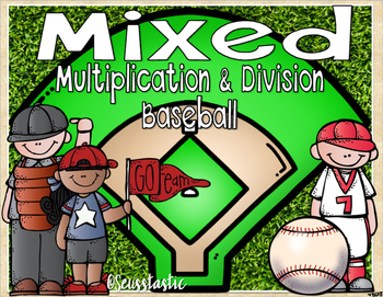 Preview of MIXED Multiplication & Division Baseball