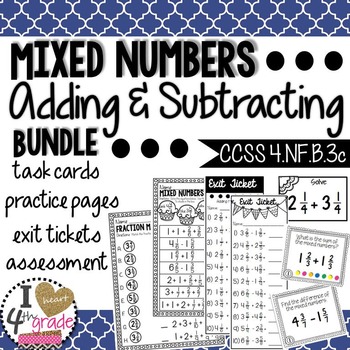 Preview of Add & Subtract Mixed Numbers