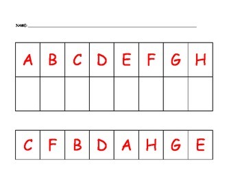 mixed up alphabet letters cut glue esl hands on sequencing capital lower case